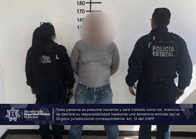 APREHENDEN A UN HOMBRE POR AGREDIR A SU ESPOSA 