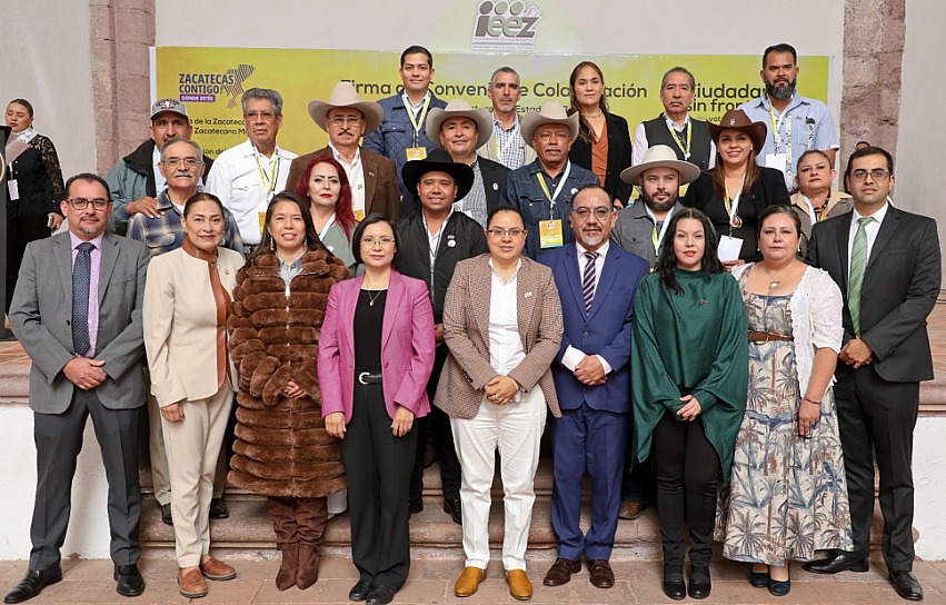 FIRMA IEEZ CONVENIO CON 15 FEDERACIONES PARA PROMOVER VOTO MIGRANTE