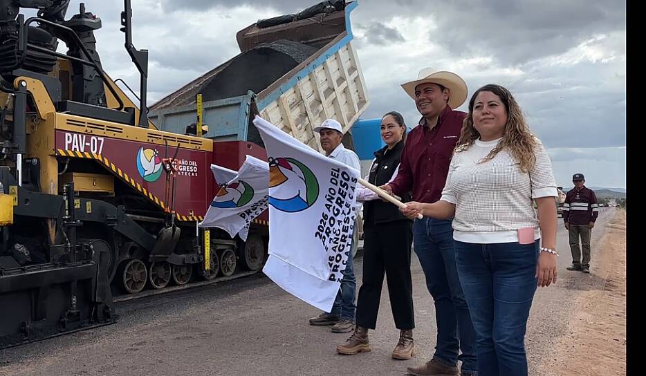 REHABILITA GOBIERNO DE ZACATECAS 8.5 KILÓMETROS DE CARRETERA EN TRANCOSO