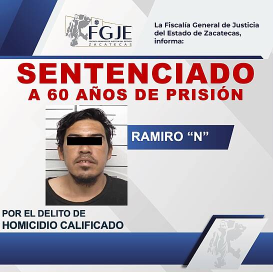 SENTENCIAN A RAMIRO “N” A 60 AÑOS POR DOBLE HOMICIDIO