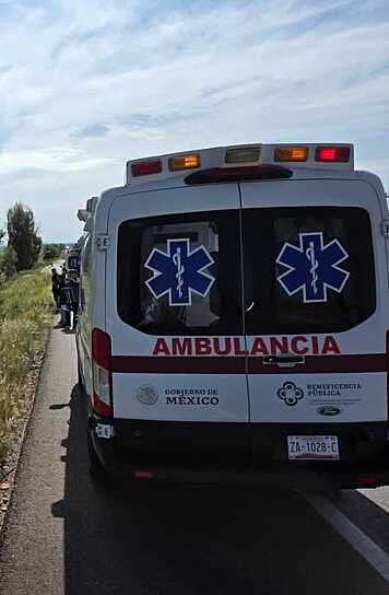 DEJA VOLCADURA UN LESIONADO EN CARRETERA RÍO GRANDE-SOMBRERETE