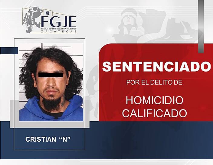 RECIBE CRISTIAN “N” SENTENCIA DE 20 AÑOS POR HOMICIDIO CALIFICADO