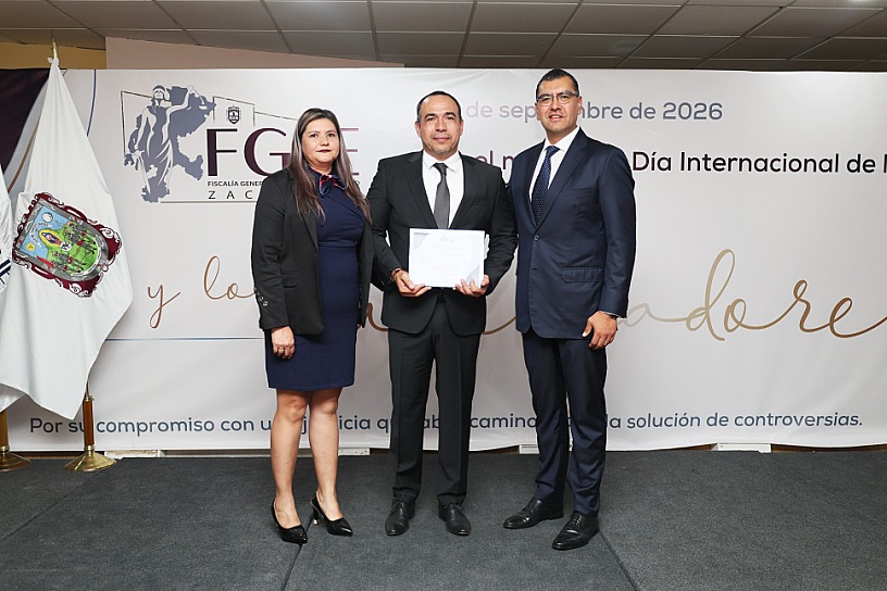 RECONOCE FGJEZ LABOR DE FACILITADORES POR LA PAZ