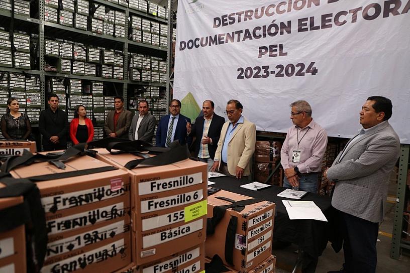 APRUEBA IEEZ DESTRUCCIÓN DE LA DOCUMENTACIÓN ELECTORAL DEL PROCESO ELECTORAL 2023-2024