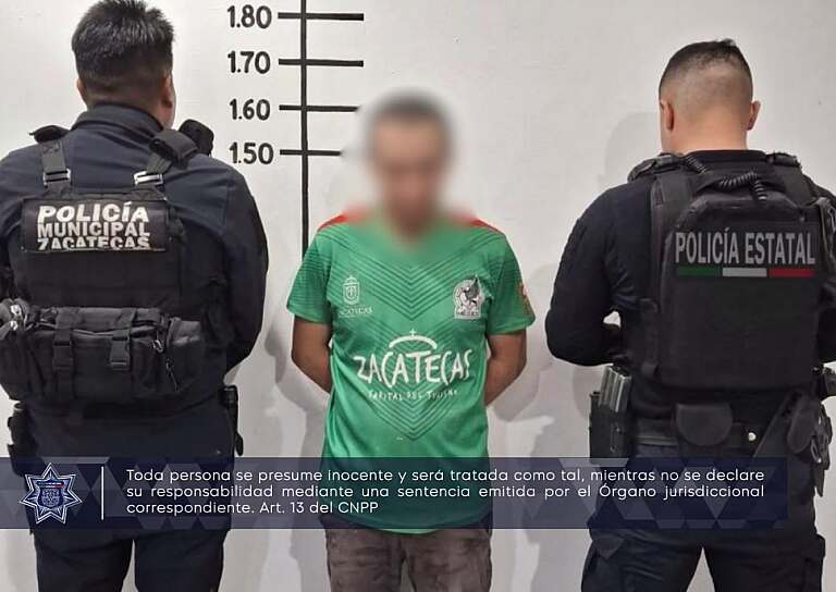 DETIENEN A HOMBRE POR PRESUNTA AGRESIÓN CONTRA SU PAREJA