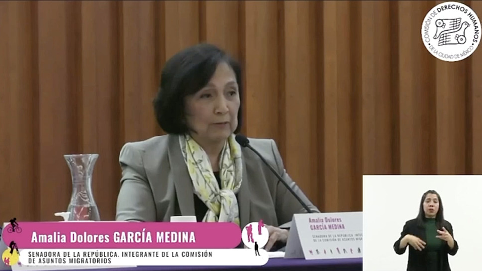 IMPULSA AMALIA GARCÍA LA DEFENSA DE LOS DERECHOS DE LOS MIGRANTES