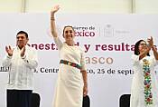 ANUNCIA CLAUDIA SHEINBAUM LIBRAMIENTO SUR Y 463 CONSULTORIOS EN TABASCO