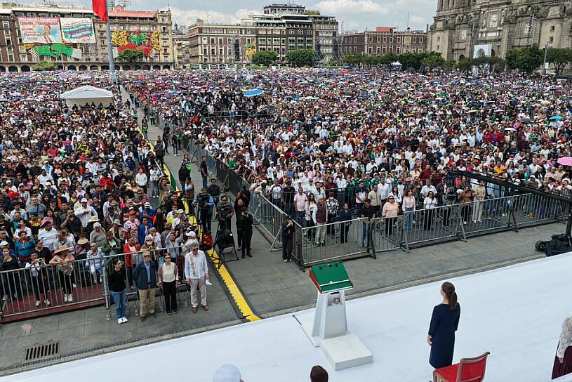 REPORTA CLAUDIA SHEINBAUM 850 MIL ASISTENTES DURANTE GIRA NACIONAL