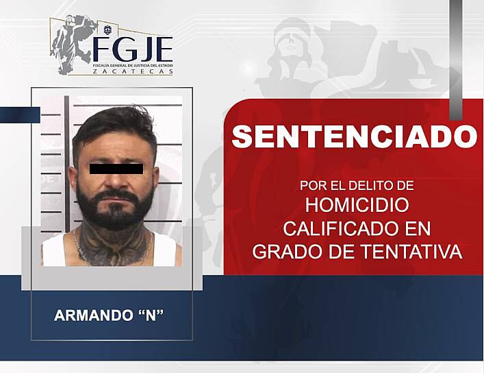 CONDENAN A ARMANDO “N” A MÁS DE OCHO AÑOS POR TENTATIVA DE HOMICIDIO