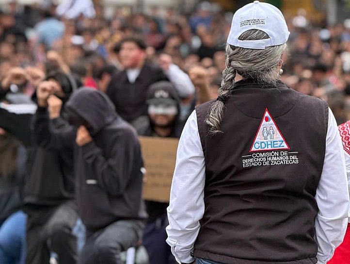 SUPERVISA CDHEZ MARCHA DEL 2 DE OCTUBRE SIN INCIDENTES DE DERECHOS HUMANOS