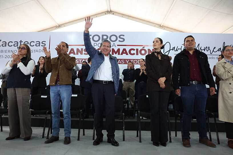 PROMETE DAVID MONREAL RESPONDER PETICIONES CIUDADANAS EN FORO DE GUADALUPE