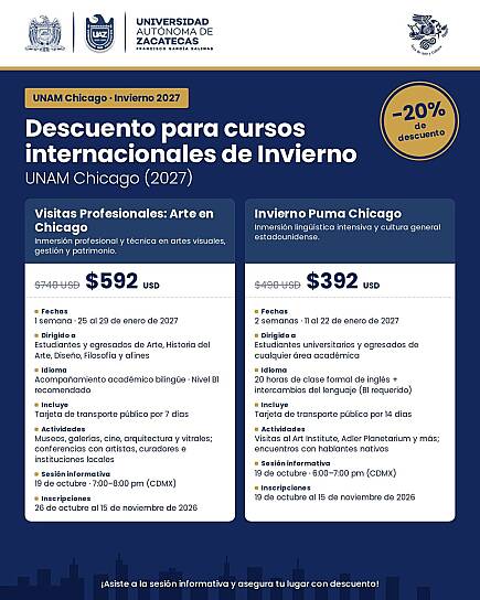 OFRECE UAZ PROGRAMAS DE INMERSIÓN ACADÉMICA EN CHICAGO