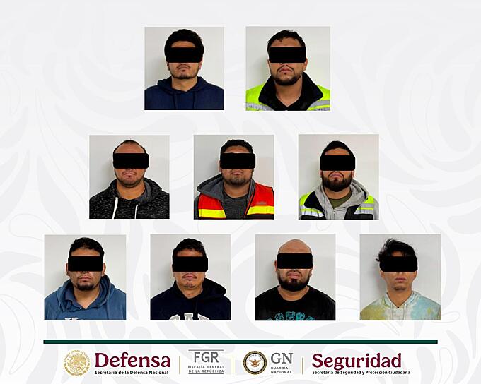 DETIENEN A NUEVE PERSONAS Y ASEGURAN EQUIPO PARA ROBO A AUTOTRANSPORTE