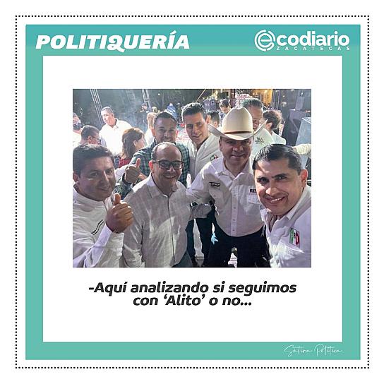 -Aquí analizando si seguimos con 'Alito' o no...