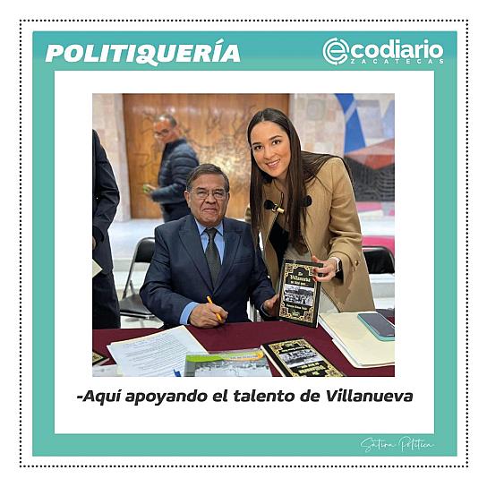 -Aquí apoyando el talento de Villanueva