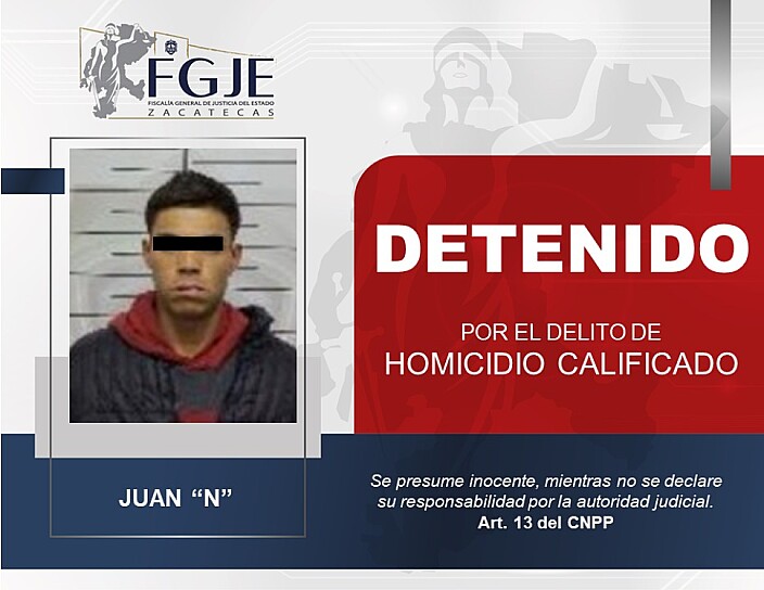 DETIENEN A JUAN “N” POR HOMICIDIO CALIFICADO
