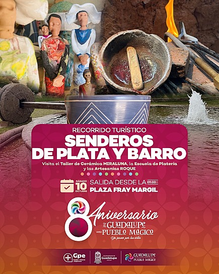 INVITA GOBIERNO DE GUADALUPE A RECORRER “SENDEROS DE PLATA Y BARRO”