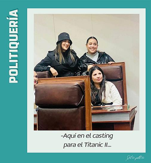 -Aquí en el casting para el Titanic II...