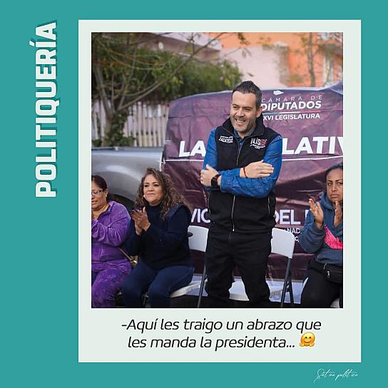 -Aquí les traigo un abrazo que les manda la presidenta... 🤗