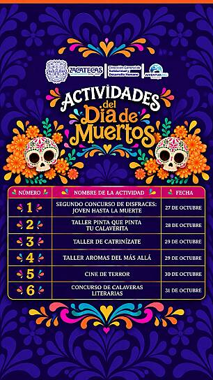  LLEGARÁ A ZACATECAS EL FESTIVAL DE VIVOS Y MUERTOS