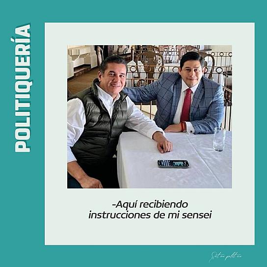 -Aquí recibiendo instrucciones de mi sensei