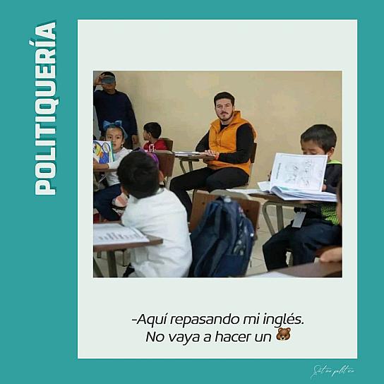 -Aquí repasando mi inglés. No vaya a hacer un 🐻