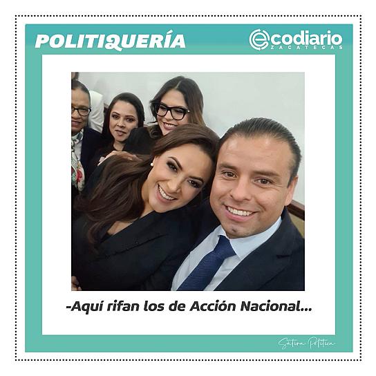 -Aquí rifan los de Acción Nacional