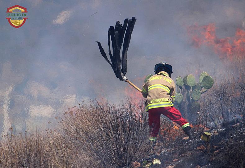 ARDE EL CERRO DEL PADRE