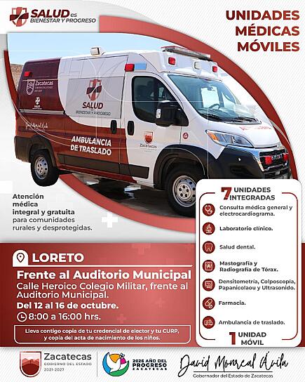 OFRECEN UNIDADES MÉDICAS MÓVILES SERVICIOS GRATUITOS DE SALUD EN LORETO