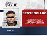 RECIBE JOSÉ “N” SENTENCIA POR VIOLENCIA FAMILIAR AGRAVADA Y LESIONES