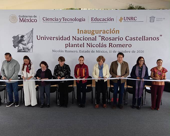INAUGURA CLAUDIA SHEINBAUM UNIVERSIDAD PARA 800 ESTUDIANTES EN NICOLÁS ROMERO