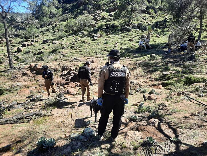REALIZAN BÚSQUEDA FORENSE CON RESULTADOS POSITIVOS EN SIERRA DE FRESNILLO