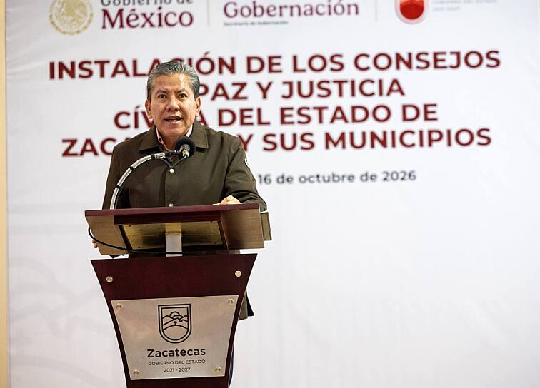 INSTALA DAVID MONREAL CONSEJOS DE PAZ Y JUSTICIA CÍVICA EN ZACATECAS