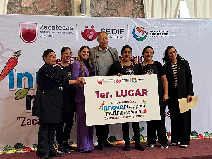 OBTIENE SMDIF FRESNILLO EL PRIMER LUGAR EN LA 3.ª FERIA GASTRONÓMICA DEL SEDIF ZACATECAS