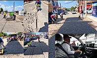 REFUERZA PEPE SALDÍVAR BACHEO Y LIMPIEZA PLUVIAL TRAS LLUVIAS EN GUADALUPE