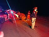 MUERE UNA PERSONA EN CHOQUE SOBRE LA CARRETERA 45