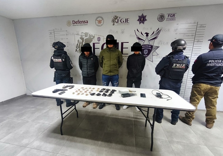 DETIENEN A TRES PROBABLES GENERADORES DE VIOLENCIA EN CALERA