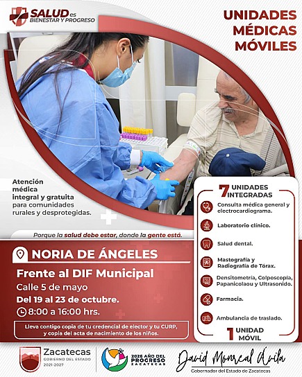 LLEVA DAVID MONREAL CARAVANA DE LA SALUD A NORIA DE ÁNGELES