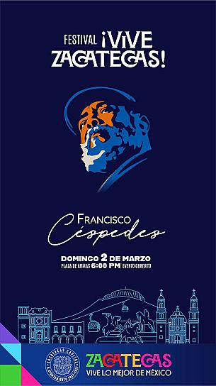Arranca Festival ¡Vive Zacatecas! con Francisco Céspedes en Plaza de Armas 