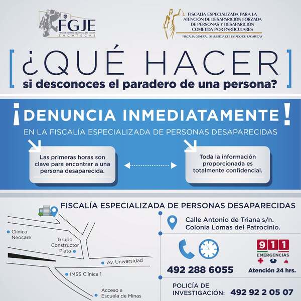 Denuncia desaparición 
