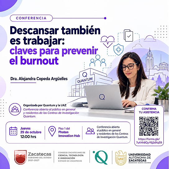 INVITA COZCYT A CONFERENCIA GRATUITA PARA PREVENIR EL AGOTAMIENTO LABORAL