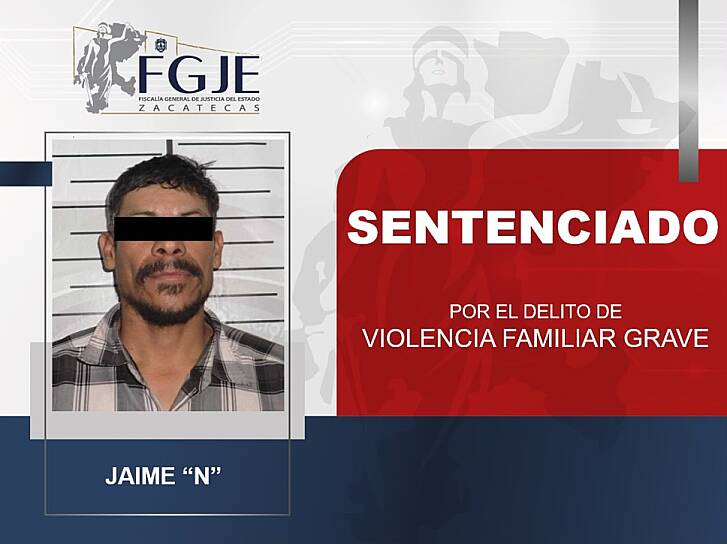 DAN 2 AÑOS DE PRISIÓN POR VIOLENCIA FAMILIAR GRAVE