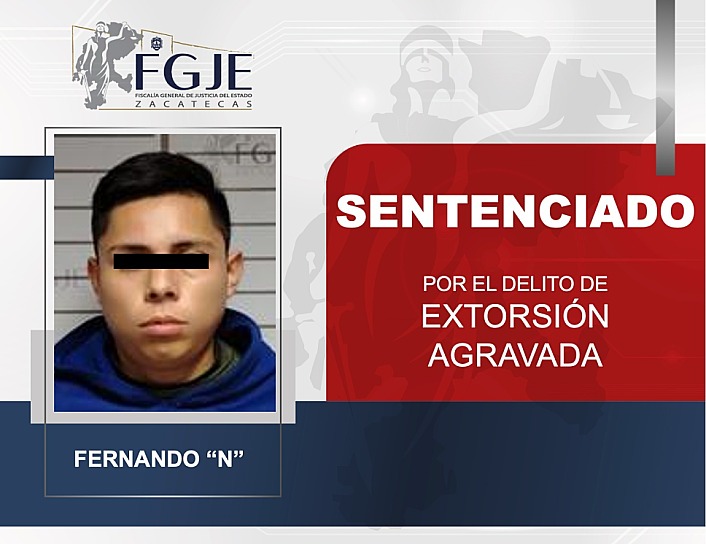 SENTENCIA A FERNANDO A 14 AÑOS DE PRISIÓN POR EXTORSIÓN AGRAVADA