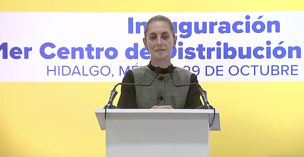 INAUGURA CLAUDIA SHEINBAUM CENTRO ROBÓTICO DE MERCADO LIBRE EN HIDALGO