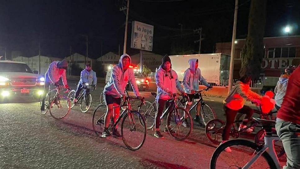 Arriban ciclistas guadalupanos a Calera