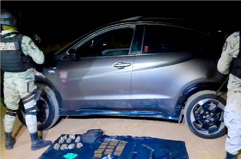  ASEGURA GUARDIA NACIONAL ARMAMENTO Y DROGA EN OPERATIVO EN VILLA GARCÍA  