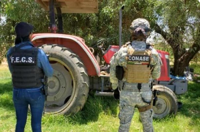 ASEGURAN TRACTOR QUE HABÍA SIDO ROBADO