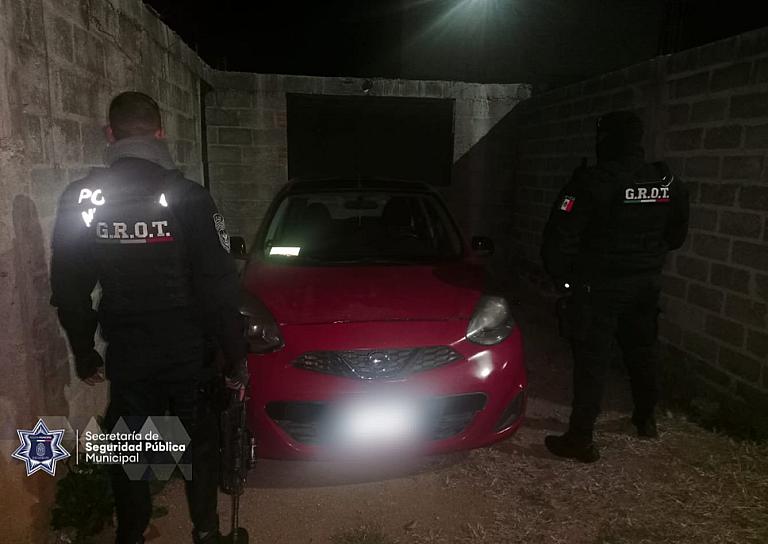 ASEGURAN VEHÍCULO CON REPORTE DE ROBO EN COLONIA DE LA CAPITAL