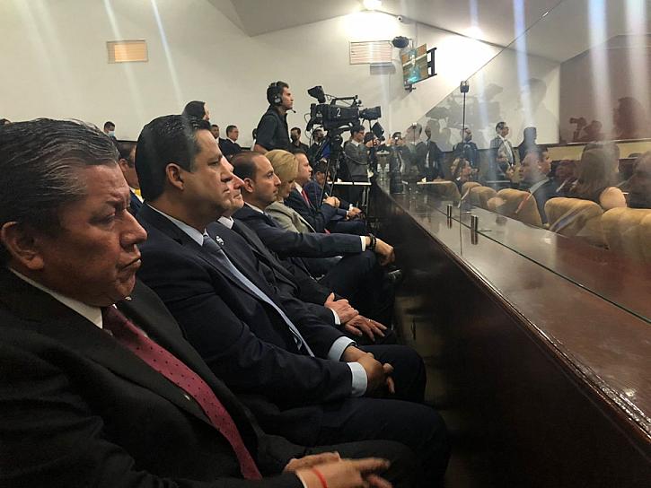 ASISTE DAVID MONREAL A TOMA DE PROTESTA DE GOBERNADORA DE AGUASCALIENTES