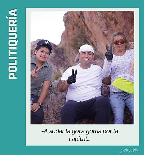 -A sudar la gota gorda por la capital...